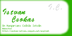 istvan csokas business card